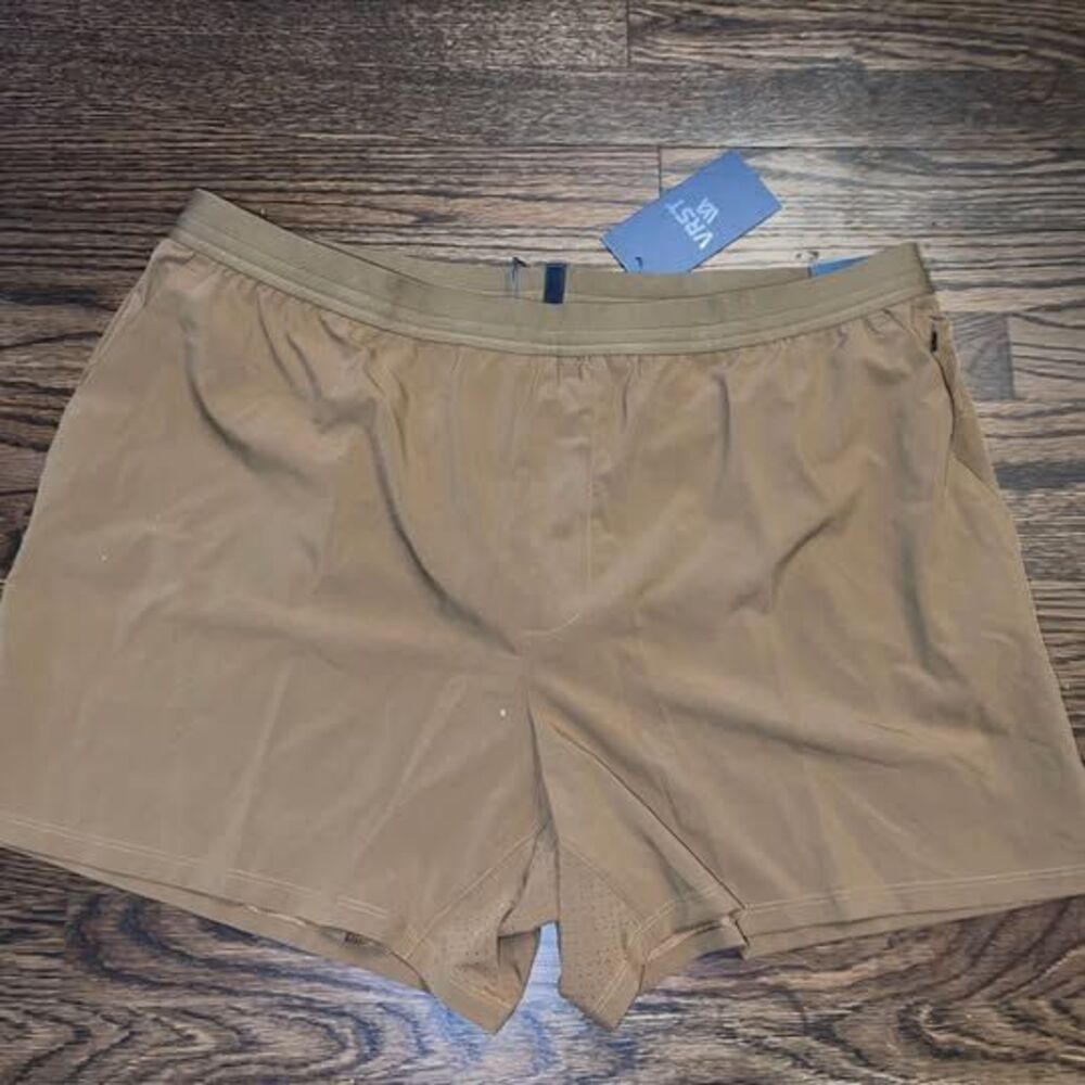 New Women’s XL VRST Running Shorts Brown Lined Athletic